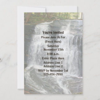 Invitation Painteté de cascade Nature Art Party