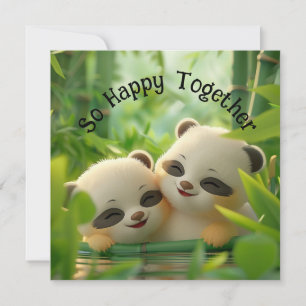 Invitation Paire de pandas