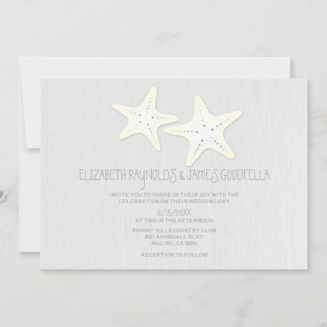 Invitation Paires mignonnes d'invitations de mariage (Devant)