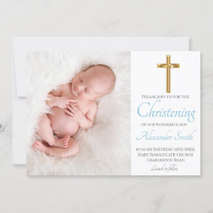 Invitation Paix et joyeux baptême