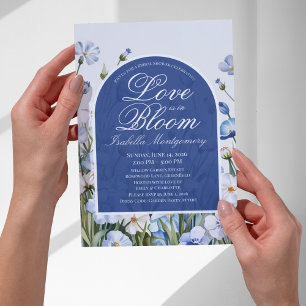 Invitation Palette Bleu Wildflower Love Is in Bloom Brid