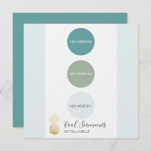 Invitation Palette couleur hiver cool