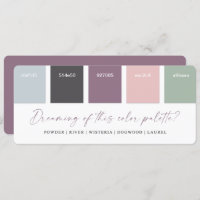 Palette couleur Mariage violet et rose 2021