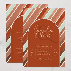 Invitation Palette de couleurs Cinnamon Sage Terracotta Maria