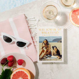 Invitation Palette de couleurs photo Be My Bridesmaid Proposi