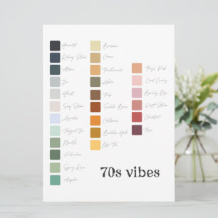 Invitation Palette de couleurs pour la planification de maria