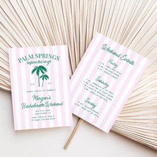 Invitation Palm Springs Avant Les Anneaux Bachelorette