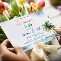 Palmier et présent Noël en juillet