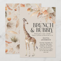 Pampas botanique gazon girafe nuptiale douche invi