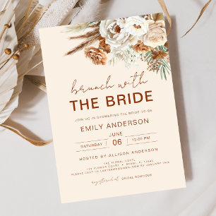 Invitation Pampas Brunch en herbe avec la Fête des mariées de