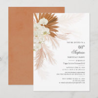 Pampas Grass Burnt Orange 60e fête d'anniversaire