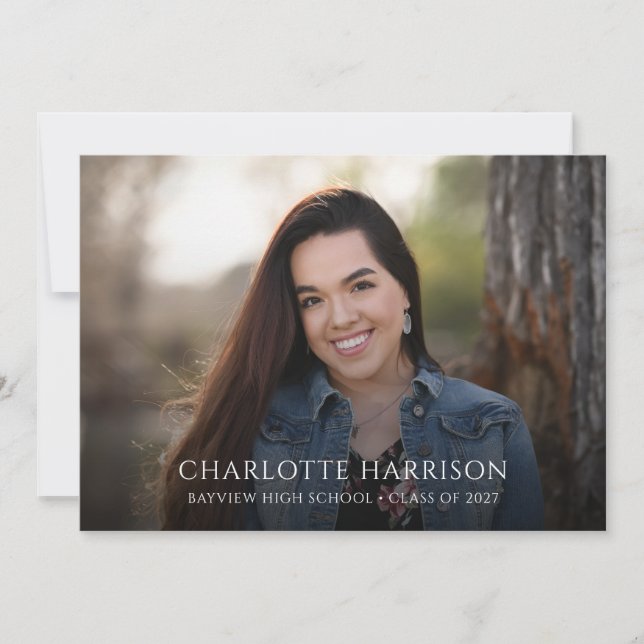 Invitation Pampas Grass Chic Boho Photo Party (Devant)