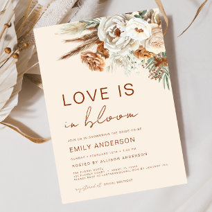 Invitation Pampas Grass Love est en Fête des mariées de fleur