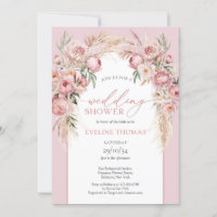 Pampas Rustic Blush rose pampas Wedding shower