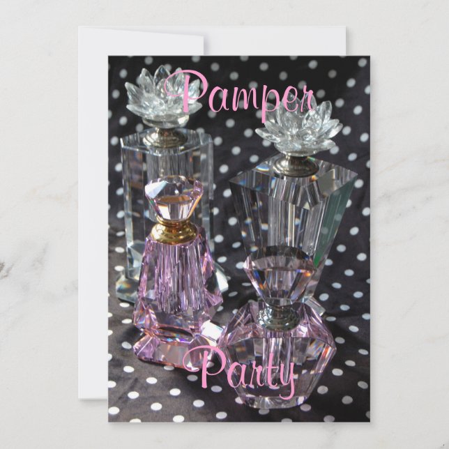 Invitation Pamper Party Par Salon Glacé (Devant)