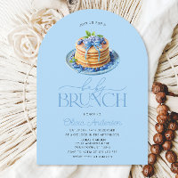 Pancake Baby Brunch Baby shower aux bleuets