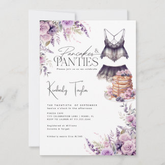 Invitation Pancakes & culottes Lingerie Fête des mariées Flor