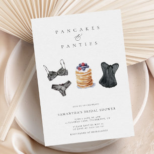 Invitation Pancakes & culottes Lingerie moderne Fête des mari