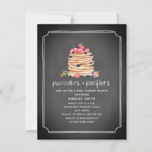 Invitation Pancakes + Pacificateurs Chalkboard Brunch Baby sh