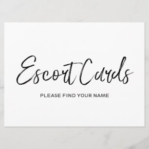 Invitation Pancarte "Cartes d'accompagnement" de mariage Le