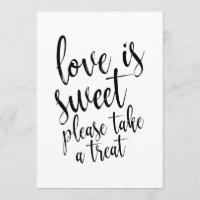 Pancarte de mariage : L'amour est doux et abordabl