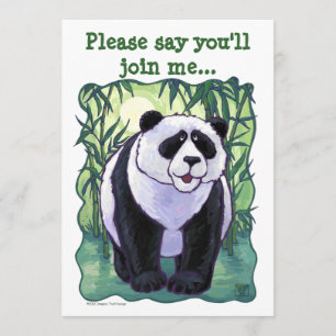 Invitation Panda Bear Party Centre