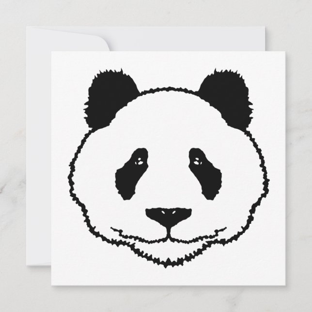 Invitation Panda / Carte (Devant)