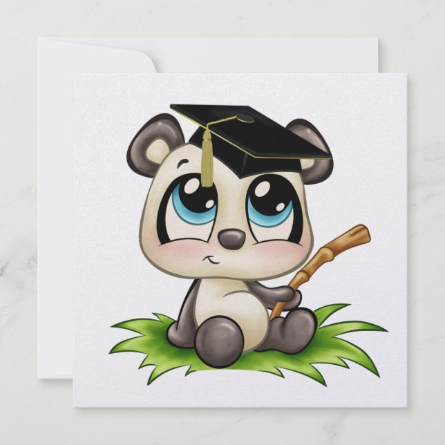 Invitation Panda Graduation - SRF (Devant)