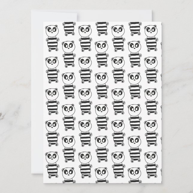 Invitation Panda Kids (Devant)