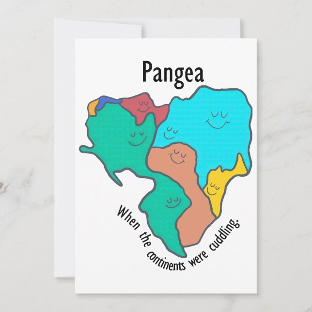 Invitation Pangea Continents Cuddin Multicolor (Devant)