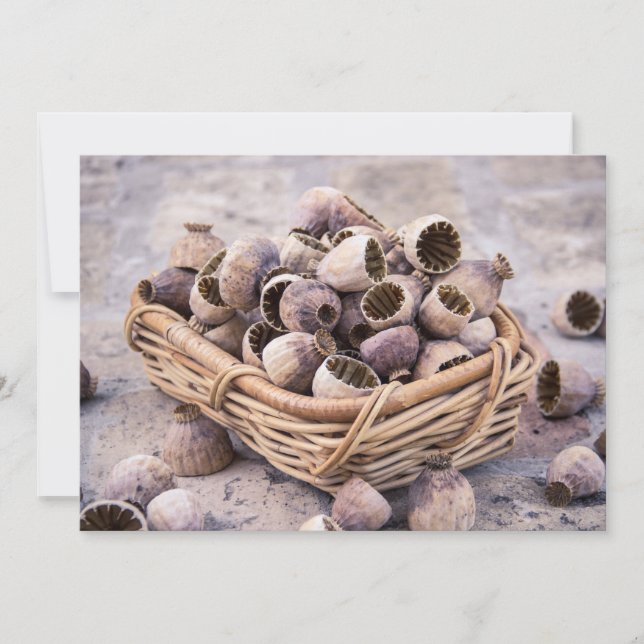 Invitation Panier des clous de girofle secs de cosse (Devant)