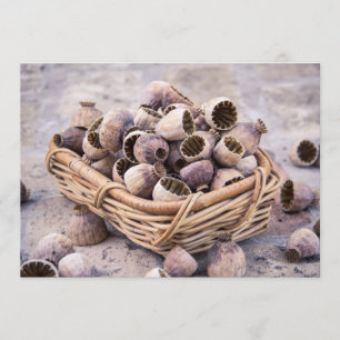 Invitation Panier des clous de girofle secs de cosse