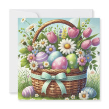 Panier d'oeufs de Pâques