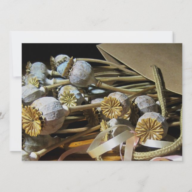 Invitation Paniers à fleurs séchés (Devant)