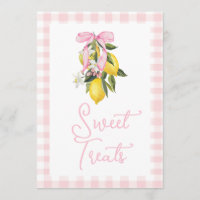 Panneau de Baby Shower La Dolce Vita Citron Arc Ro