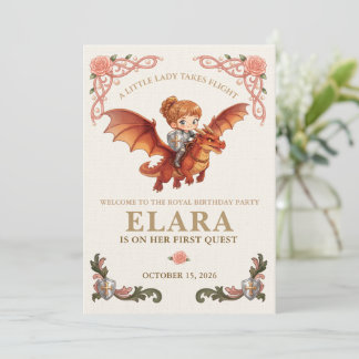 Invitation Panneau de bienvenue pour l'anniversaire de la fil