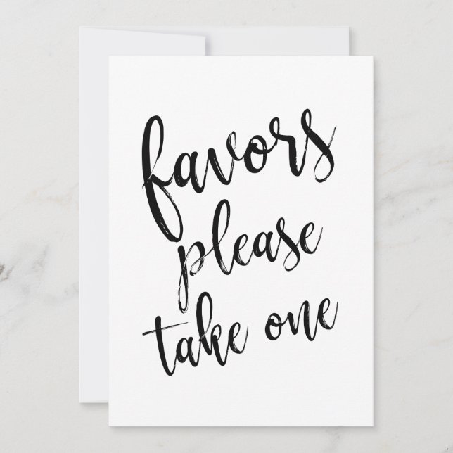 Invitation Panneau de cadeaux abordables 'Prenez-en un' (Devant)