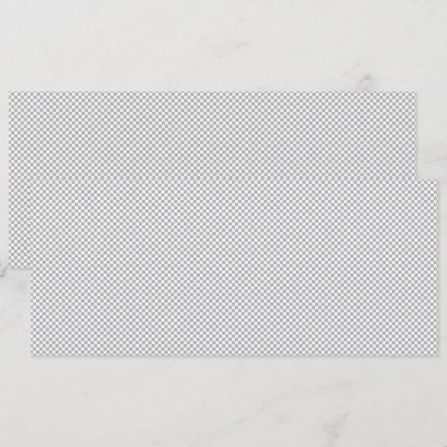 Invitation Panneau de fond gris moderne à pois pour événement (Devant / Derrière)