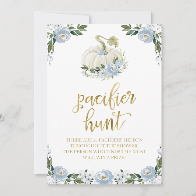 Invitation Panneau de jeu de chasse à la tétine pour garçon,  (Devant)