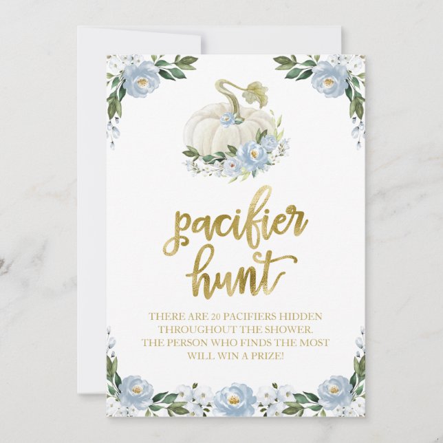 Invitation Panneau de jeu de chasse à la tétine pour garçon a (Devant)