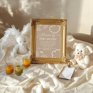 Invitation Panneau de jeu de défi de nourriture pour bébé Bei