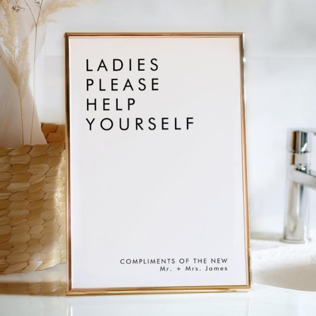 Invitation Panneau de la salle de bain moderne Mariage (Créateur téléchargé)