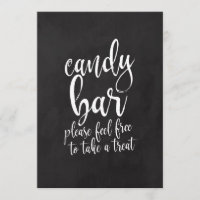 Panneau de mariage abordable Candy Bar