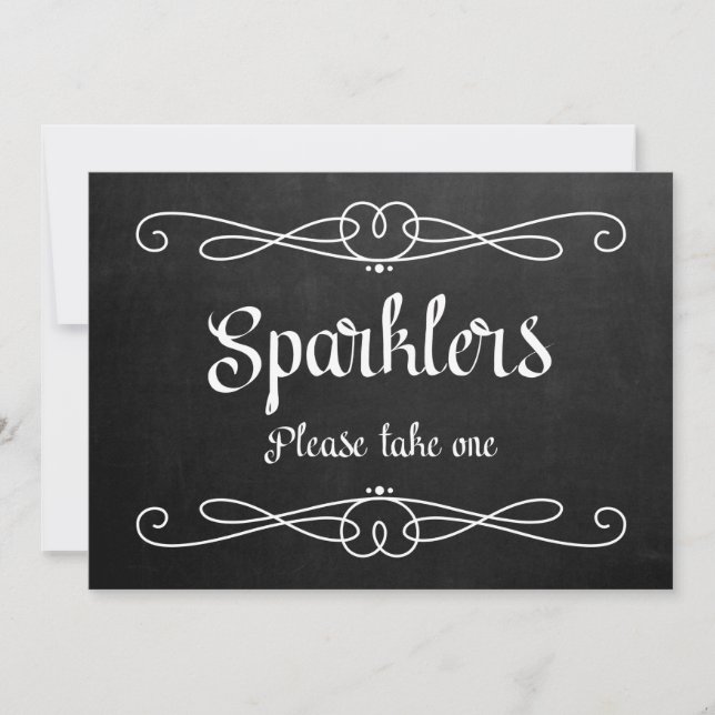 Invitation Panneau de mariage "Étoiles scintillantes" sur tab (Devant)