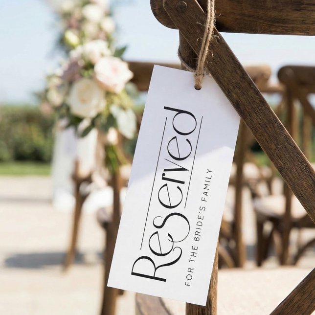 Invitation Panneau de placement de mariage élégant noir et bl (Créateur téléchargé)
