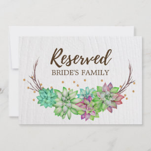 Invitation Panneau de réservation de mariage floral rustique 