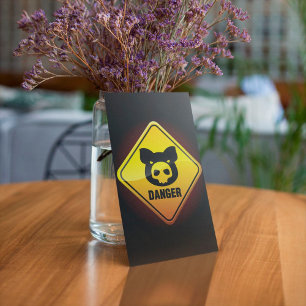 Invitation Panneau de signalisation de la grippe de porc en d