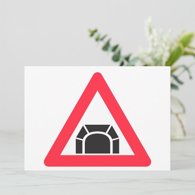 Invitation Panneau de signalisation de tunnel Symbole de la c (Créateur téléchargé)