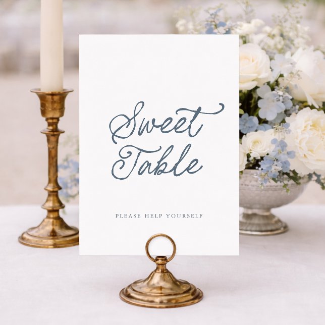 Invitation Panneau de Table Sucrée de Mariage (Créateur téléchargé)