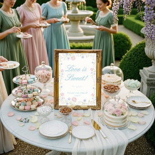 Invitation Panneau décoratif Régence Florale "L'amour est dou